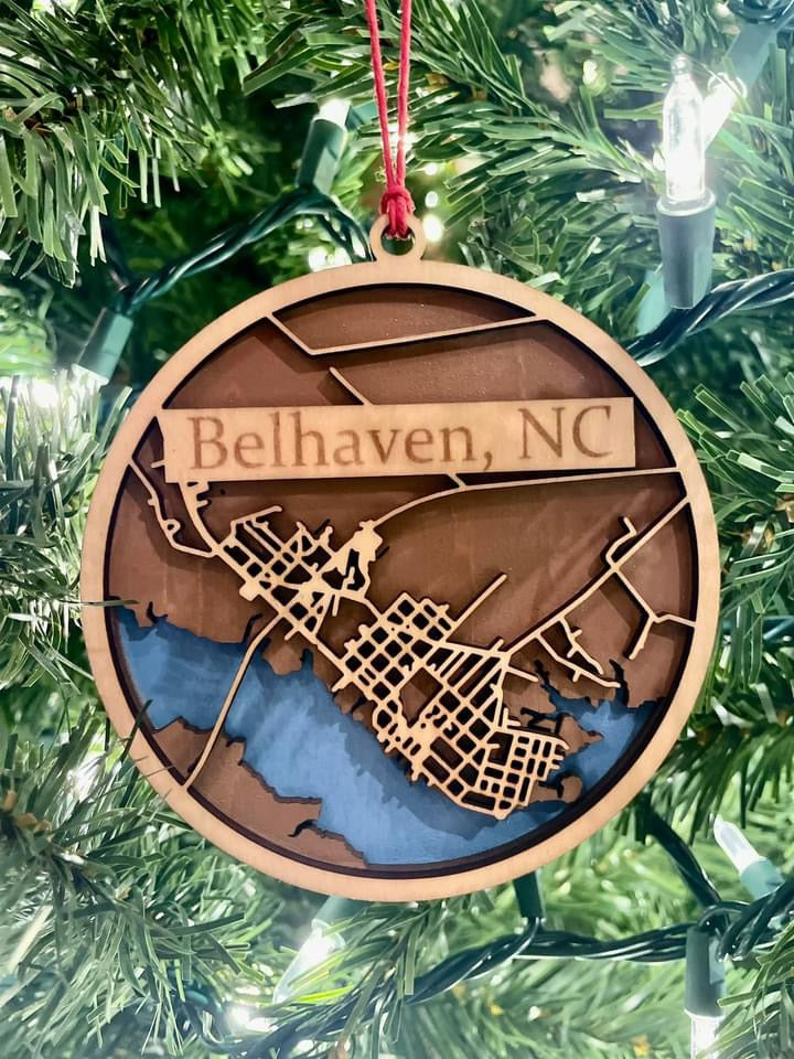 Belhaven Map Ornament