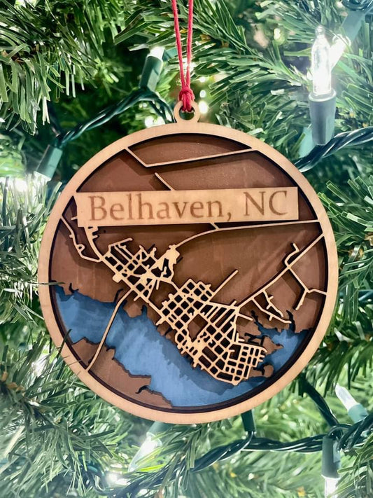 Belhaven Map Ornament