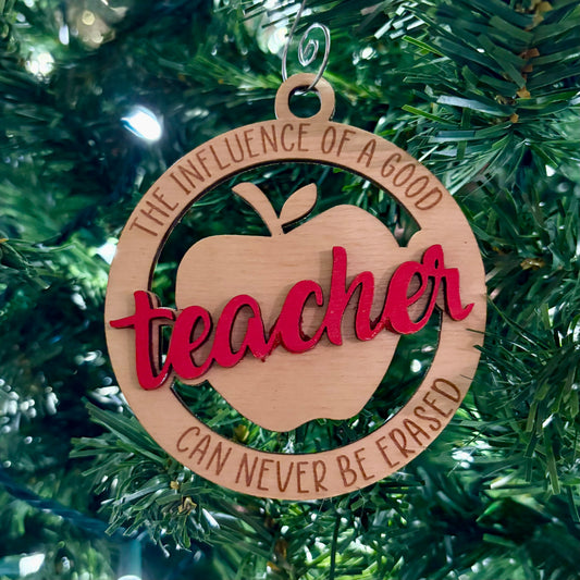 Teacher Influence 1 Ornament