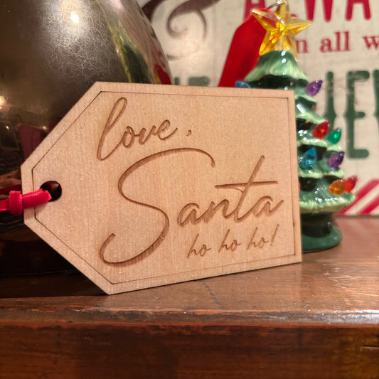 Love, Santa Gift Tag